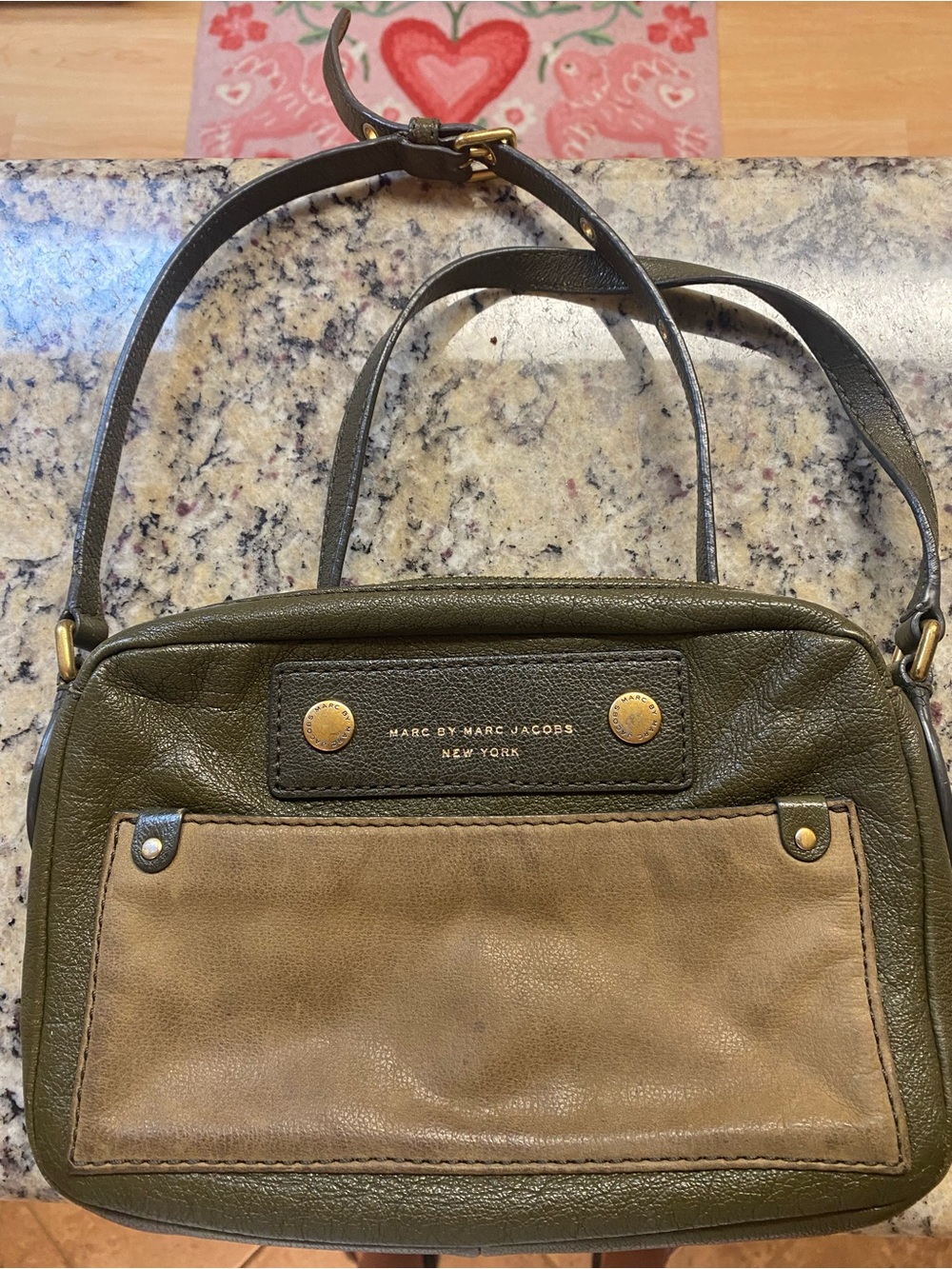 Marc Jacob’s purse 10x6 green leather